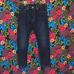 Men's LEVI STRAUSS 510 Blue Skinny Jeans Size 36x30 Dark Blue Jean Pants